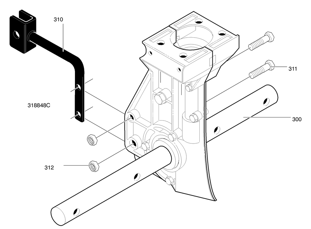 Transmission Assembly Diagram and Parts List for 11052X92D 2003 Briggs and Stratton Cultivator